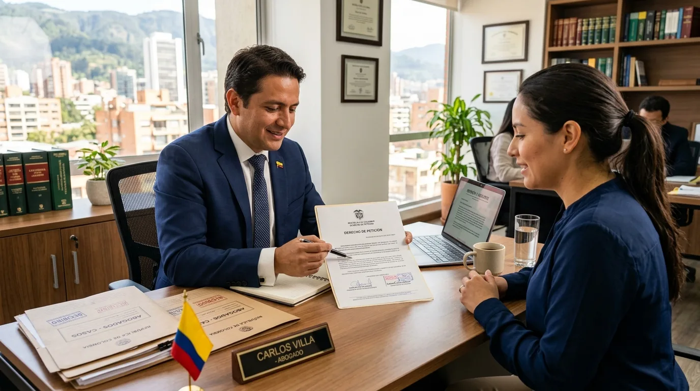 Asesoría legal y redacción de derecho de petición de servicios públicos en Colombia