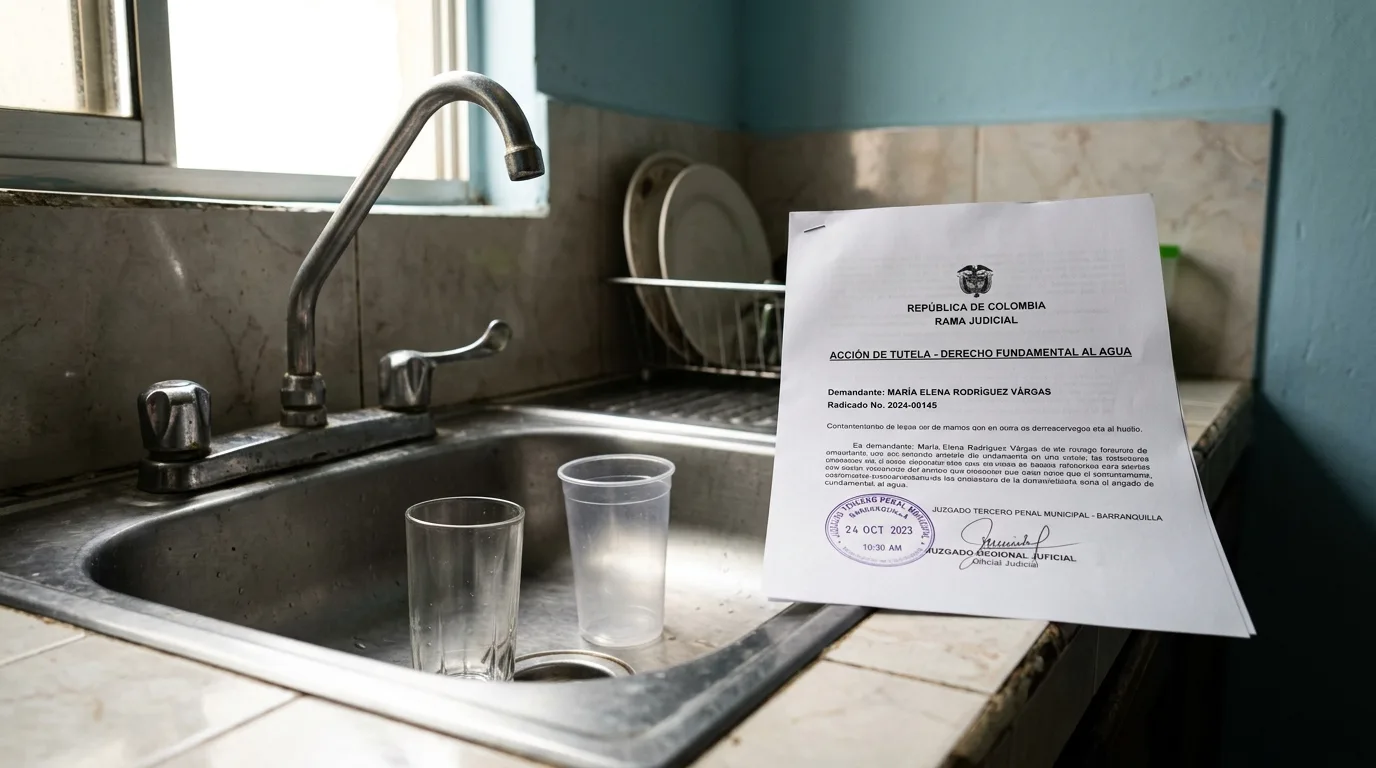 Acción de tutela por corte de agua y suspensión de servicios públicos en Colombia