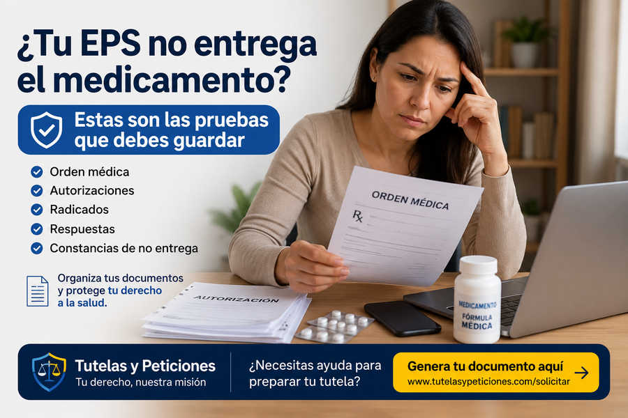 ¿Tu EPS no entrega el medicamento? Estas son las pruebas que debes guardar