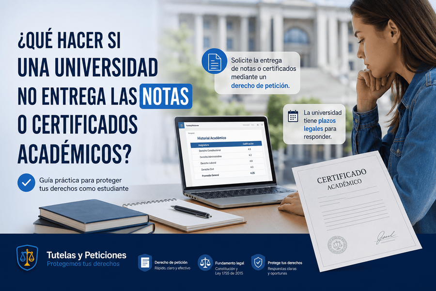 ¿Qué hacer si una universidad no entrega las notas o certificados académicos?