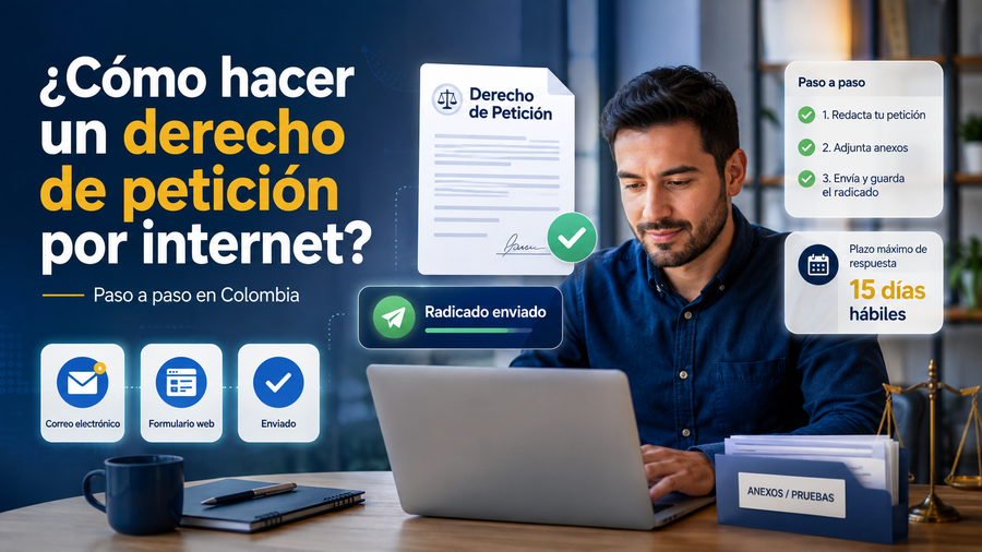 Cómo hacer un derecho de petición en Colombia y radicarlo por internet